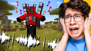 I Scared My Friend as TITAN SPEAKERMAN in Minecraft [upl. by Odericus]