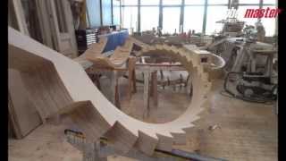 Milling of Circular Staircase Stringers [upl. by Akinuahs882]