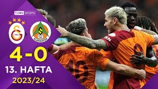 Galatasaray 40 C Alanyaspor  13 Hafta  Trendyol Süper Lig 20232024 [upl. by Ailimat511]