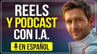 Cómo crear PODCAST y REELS en ESPAÑOL con IA 🤯 Sin poner TU CARA ni usar TU VOZ [upl. by Rame747]