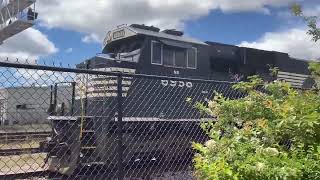 The SD60Es go back west past Sloss Furnaces Birmingham 7102024 1139 AM [upl. by Pirozzo297]