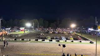 Renfrew fair demolition derby heat 3 of 4 cylinder class 2024 [upl. by Filiano536]