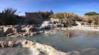 Saturnia Natural Hot Mineral Springs Italy roadtripideas travel italy saturnia [upl. by Inoliel]