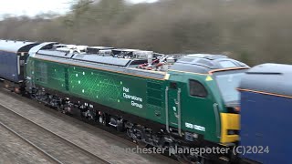 4K ROG Move With Class 37901  Class 93001 On 6Q26 Passing At North Stafford Junction On 120124 [upl. by Ahcim]