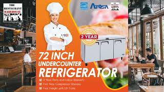 Atosa MGF8404GR Undercounter 72 Inch Three Door Refrigerator restaurantequipment [upl. by Christopher]