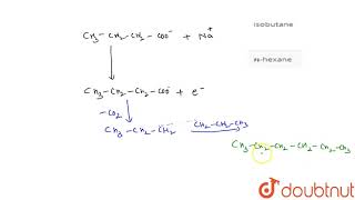 When sodium salt of butanoic acid is subjected to Kolbes electrolytic method we get [upl. by Huntingdon]