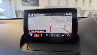 Mazda Sat Nav  Cancelling A Route and Waypoint Tutorial [upl. by Binnie]