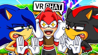 Sonica and Shadow Meet FEMALE KNUCKLES VR Chat [upl. by Price695]