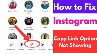 How To Fix Copy Link Option Not Showing Instagram  Instagram Copy Link Option Missing Problem [upl. by Artina]