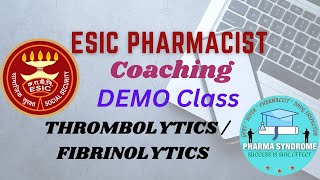 FIBRINOLYTICS amp ANTI FIBRINOLYTICS I ESIC PHARMACIST I DRUG INSPECTORI PHARMACIST I APPSC I TSPSC I [upl. by Edlihtam955]