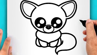 DISEGNI FACILI COME DISEGNARE UN CANE KAWAII VIDEO DI DISEGNI [upl. by O'Neil849]