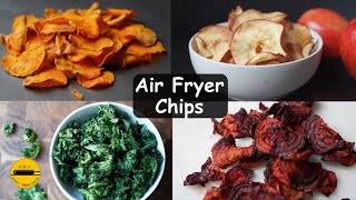 4 types of airfryer chips recipeshealthy chips recipes for air fryereasy air fryer chips recipes [upl. by Analad101]