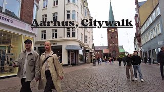 Chill Autumn City walk  Aarhus Denmark 4k Walking Tour  City Life And Nature in The City [upl. by Lleinnad]