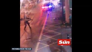 New footage emerges of London Bridge attack [upl. by Walkling513]