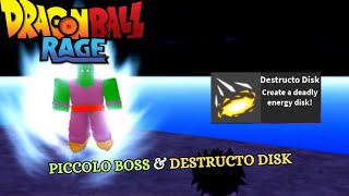 Roblox Piccolo Boss amp Destucto Disk Update  Dragon Ball Rage [upl. by Platon]