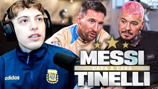 REACCION A LA ENTREVISTA DE MESSI CON TINELLI 2024 GANAR EL MUNDIAL ME CAMBIO LA VIDA [upl. by Merrily]