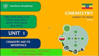 CHEMISTRY GRADE 9 UNIT 1 QUESTIONS LESSON 2 REVIEW EXERCISES [upl. by Gemina426]