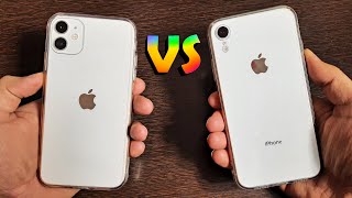 iPhone 11 vs iPhone XR in 2021 Full Comparison amp Review Major Differences HINDI [upl. by Gnol]