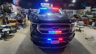 ILMODS  2020 FORD F150 Feniex Industries Emergency Lights Red Blue Fusion Quads Cop Texas Limited [upl. by Erdnaed]