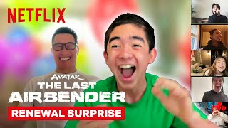 The Avatar The Last Airbender Cast React to Season 2 amp 3 Renewal  Netflix [upl. by Iramo]