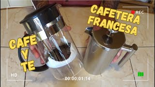 COMO PREPARAR tu CAFE o TE en CAFETERA o PRENSA FRANCESA [upl. by Ennaisoj]