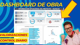 DASHBOARD DE OBRA PERSONALIZABLE [upl. by Springer]