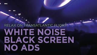 Airplane Cabin Sound 9 hours  No Ads  Black Screen [upl. by Atahs]