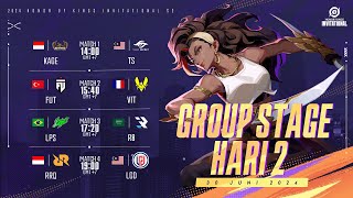 ID Honor of Kings Invitational Season 2 Group Stage Hari 2  Persaingan Semakin Memanas [upl. by Arak]