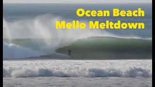 Ocean Beach Mello Meltdown Surfing in San Francisco [upl. by Hairaza]