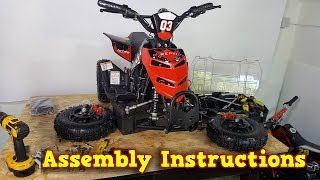 Repti Electric Quad 800W 36V  Unboxing  Full Assembly  Instructions Nitro Motors [upl. by Okechuku]