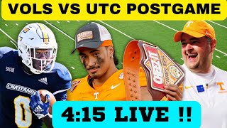 TENNESSEE FOOTBALL POST GAME UT CHATTANOOGA MOCS VOLS FOOTBALL [upl. by Krutz]