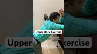 Upper Back Pain Exercise Thoracic Spine Stretch shorts Kyphosis Correction posture exercise [upl. by Ahsikan362]