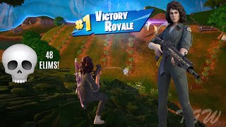 Sole Survivor 💀  Fortnite ZB 🤖 Gameplay  Solo Squads  48 Eliminations [upl. by Zippel52]