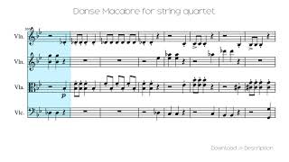 🎶 Danse Macabre For String Quartet 🎸🎸 [upl. by Ahsitel]