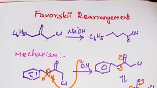 favorskii rearrangement reaction in Tamil [upl. by Mountfort]