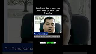 Manojkumar Singhs Insights on Modernizing Systems for ESG Reporting [upl. by Bourne]