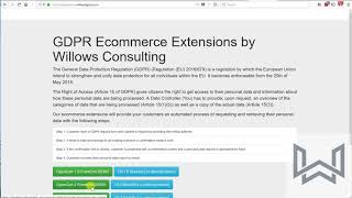 Opencart GDPR Toolkit Demo [upl. by Rocker774]