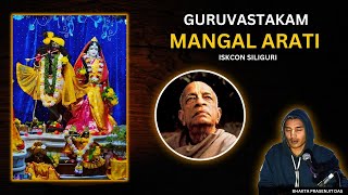 Guruvastakam with Lyrics English  Mangal arati   ISKCON TV SILIGURI [upl. by Brackett]