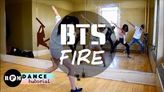 BTS quotFirequot Dance Tutorial Intro Chorus Quickstep [upl. by Yllitnahc710]