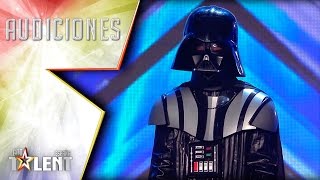 Un Darth Vader oculto y muy… impredecible  Audiciones 3  Got Talent España 2017 [upl. by Aihsenad628]