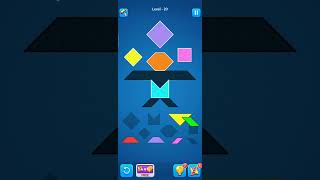 tangram polygrams puzzle gameplay level 20 [upl. by Lahsiv890]