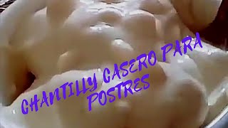 CHANTILLY CASERO ESPECIAL PARA POSTRES  Brenda Carrion [upl. by Amii845]