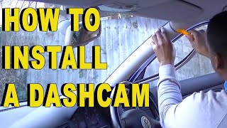 Dash cam installation Mercedes e220 from main 12V power cable from main power circuit board [upl. by Shoshana751]