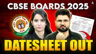 CBSE Date Sheet 2025 OUT 📑🔥 Class 10 and 12th Date Sheet Check करे  CBSE Latest News [upl. by Brock828]