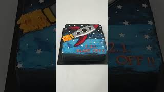 cake space rocket cakedecorating customizedcake [upl. by Ahtaga]