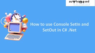 How to use Console SetIn and SetOut in C Net [upl. by Hafeetal478]