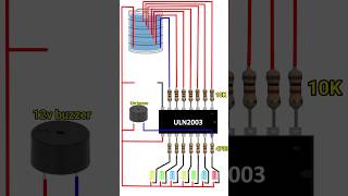 water level indicator alarm circuit electric waterlevel [upl. by Reedy]