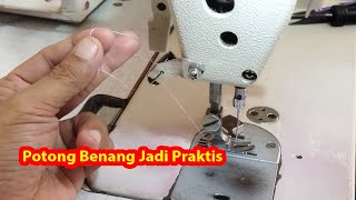 Cara Memasang Alat Pemotong Benang Manual di Mesin Jahit [upl. by Malchy]