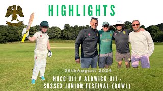 Under 11 Festival Bowl Highlights  Aldwick v Haywards Heath [upl. by Isoj]