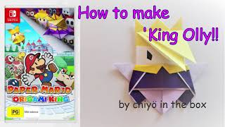 【PAPER MARIO THE ORIGAMI KING】 How to make KING OLLY [upl. by Pillyhp888]